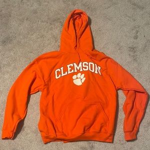Orange unisex Clemson hoodie